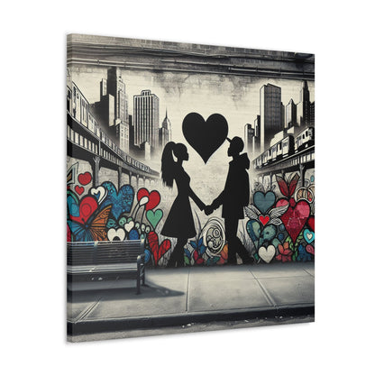 1. "Urban Love Mural" 2. "Heartfelt Urban Connection" 3. "City - Canvas - Authentic4Us