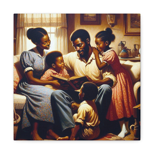 "A Cozy Family Moment" - Canvas - Authentic4Us