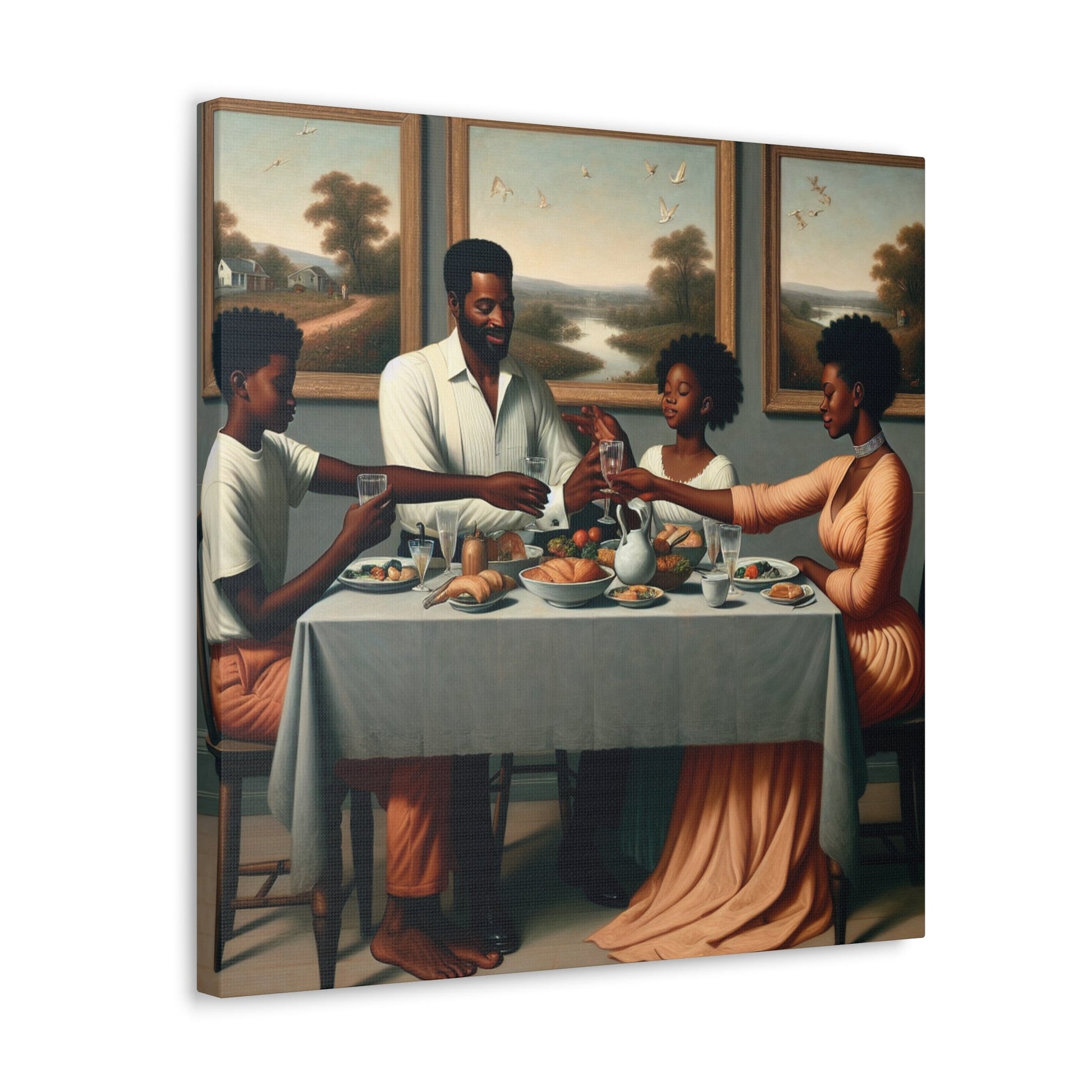 "A Joyful Family Gathering" - Canvas - Authentic4Us