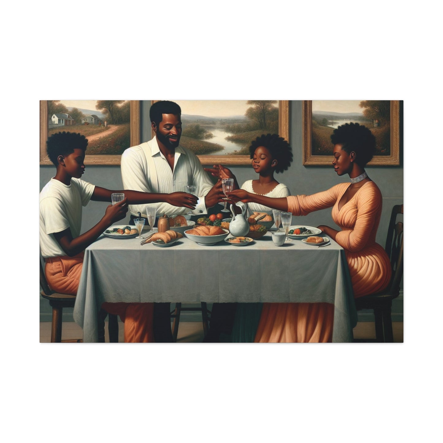 "A Joyful Family Gathering" - Canvas - Authentic4Us