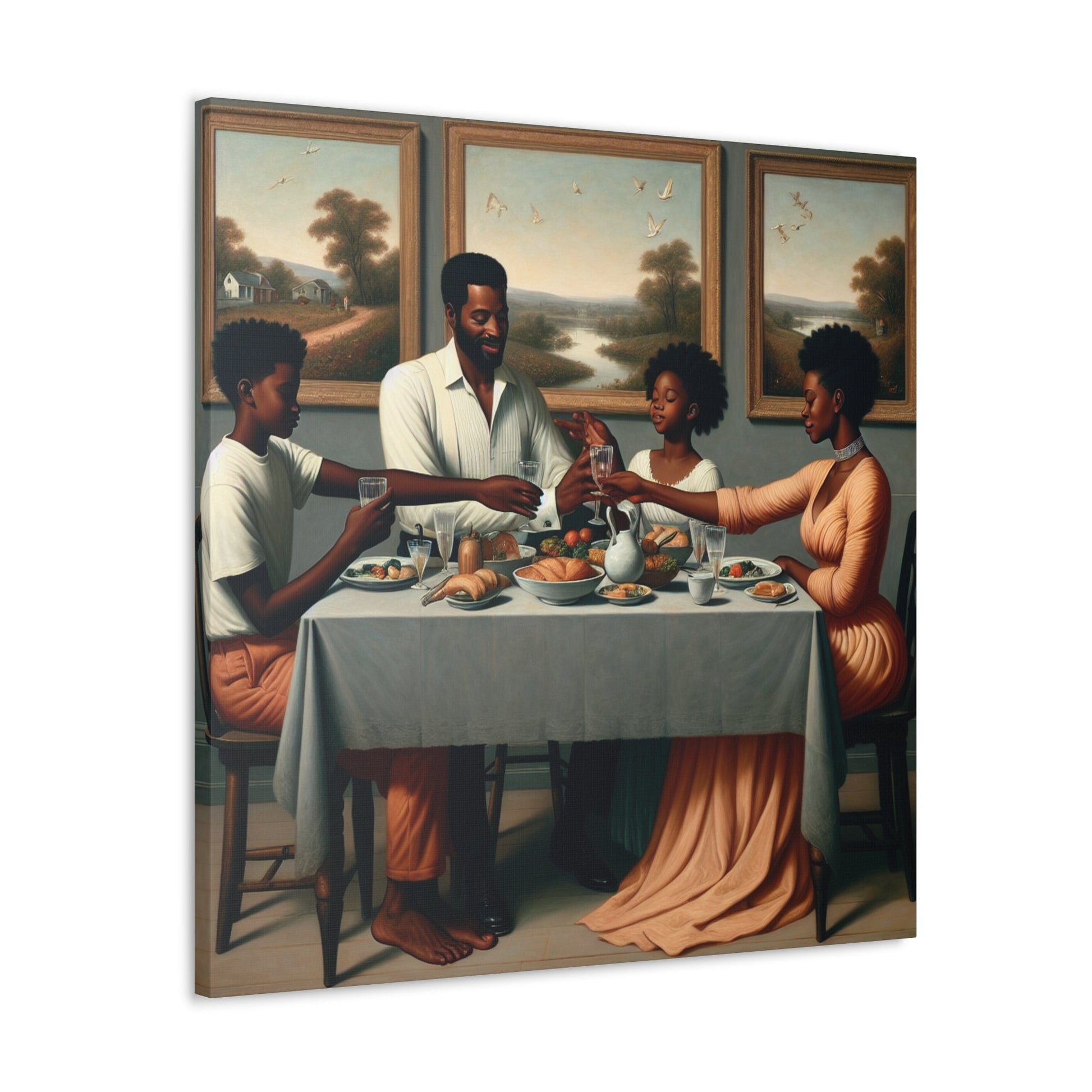 "A Joyful Family Gathering" - Canvas - Authentic4Us