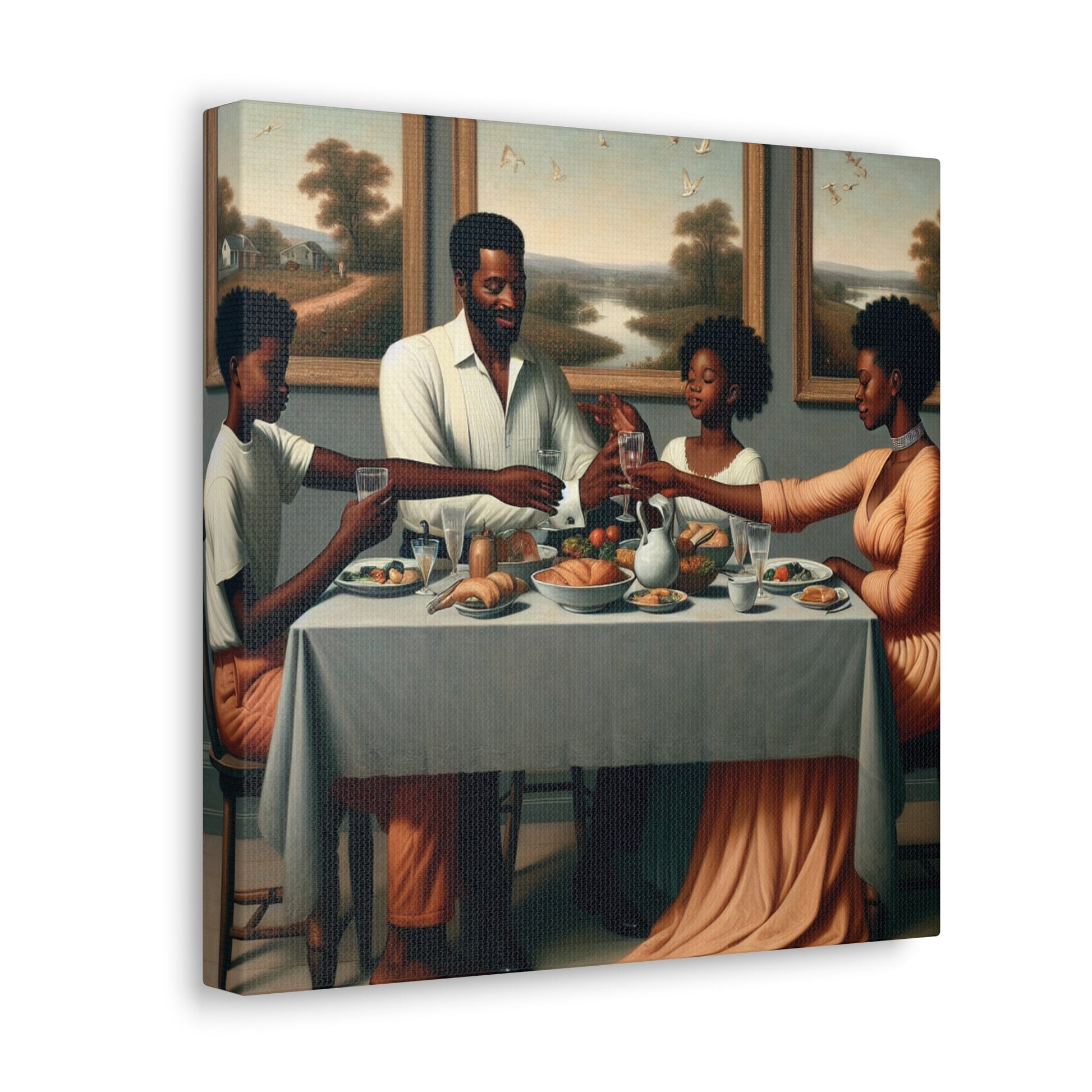 "A Joyful Family Gathering" - Canvas - Authentic4Us