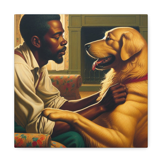 "A Moment of Canine Kinship" - Canvas - Authentic4Us