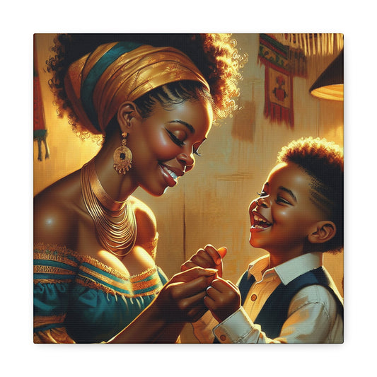 "A Mother's Embrace: Love and Connection" - Canvas - Authentic4Us