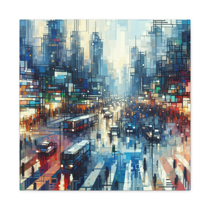 "Abstract City Vibrance" - Canvas - Authentic4Us