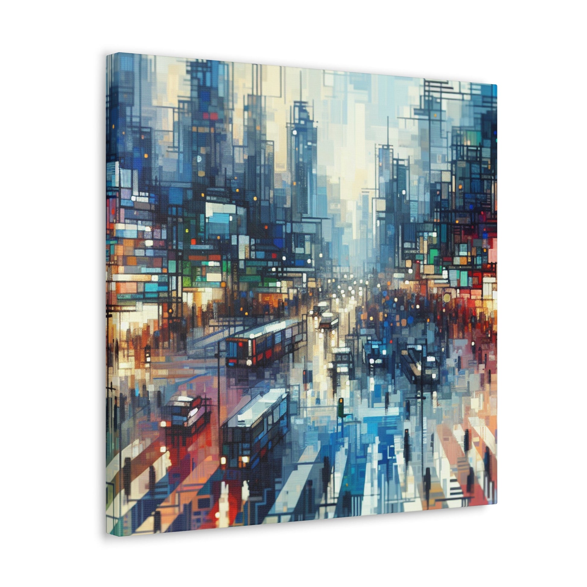 "Abstract City Vibrance" - Canvas - Authentic4Us