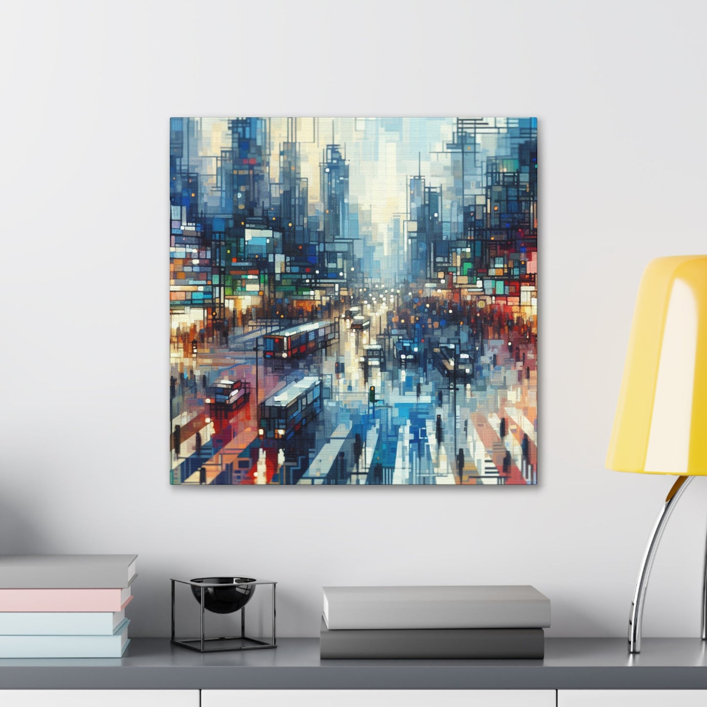 "Abstract City Vibrance" - Canvas - Authentic4Us