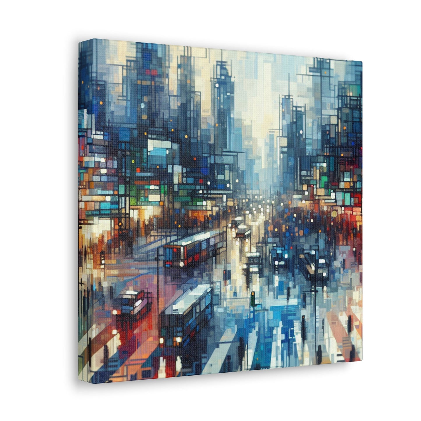 "Abstract City Vibrance" - Canvas - Authentic4Us