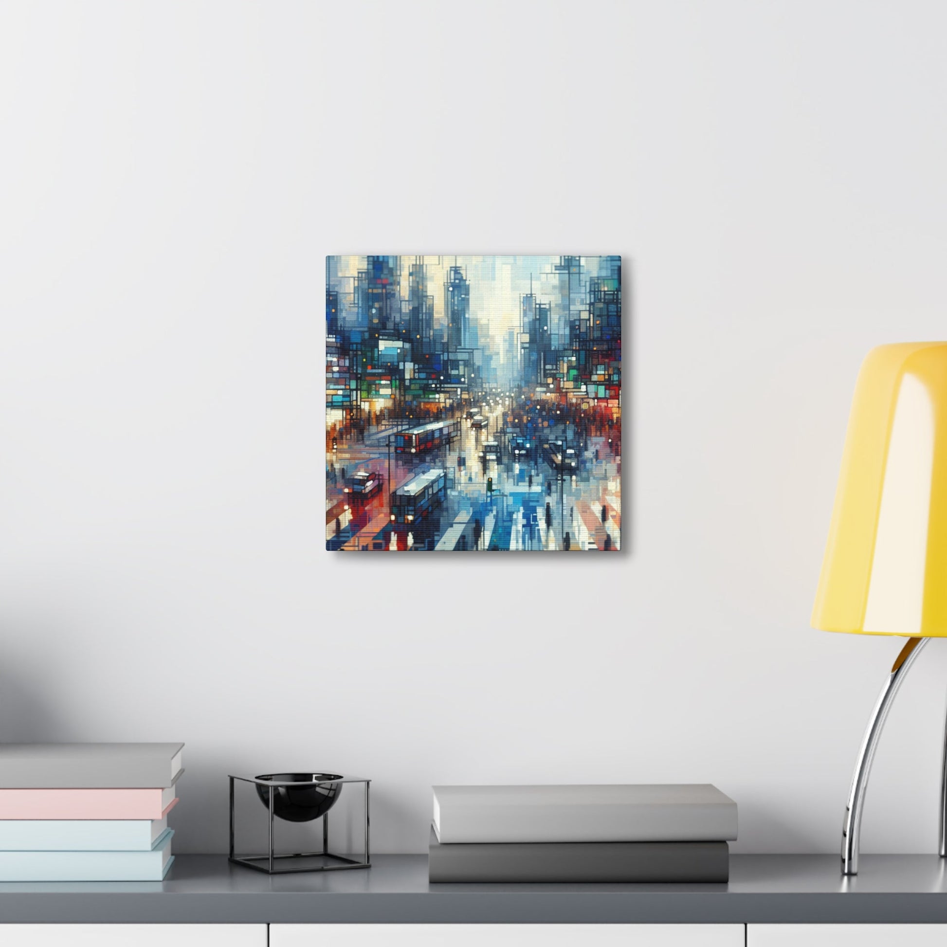 "Abstract City Vibrance" - Canvas - Authentic4Us