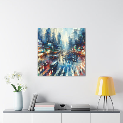 "Abstract City Vibrance" - Canvas - Authentic4Us