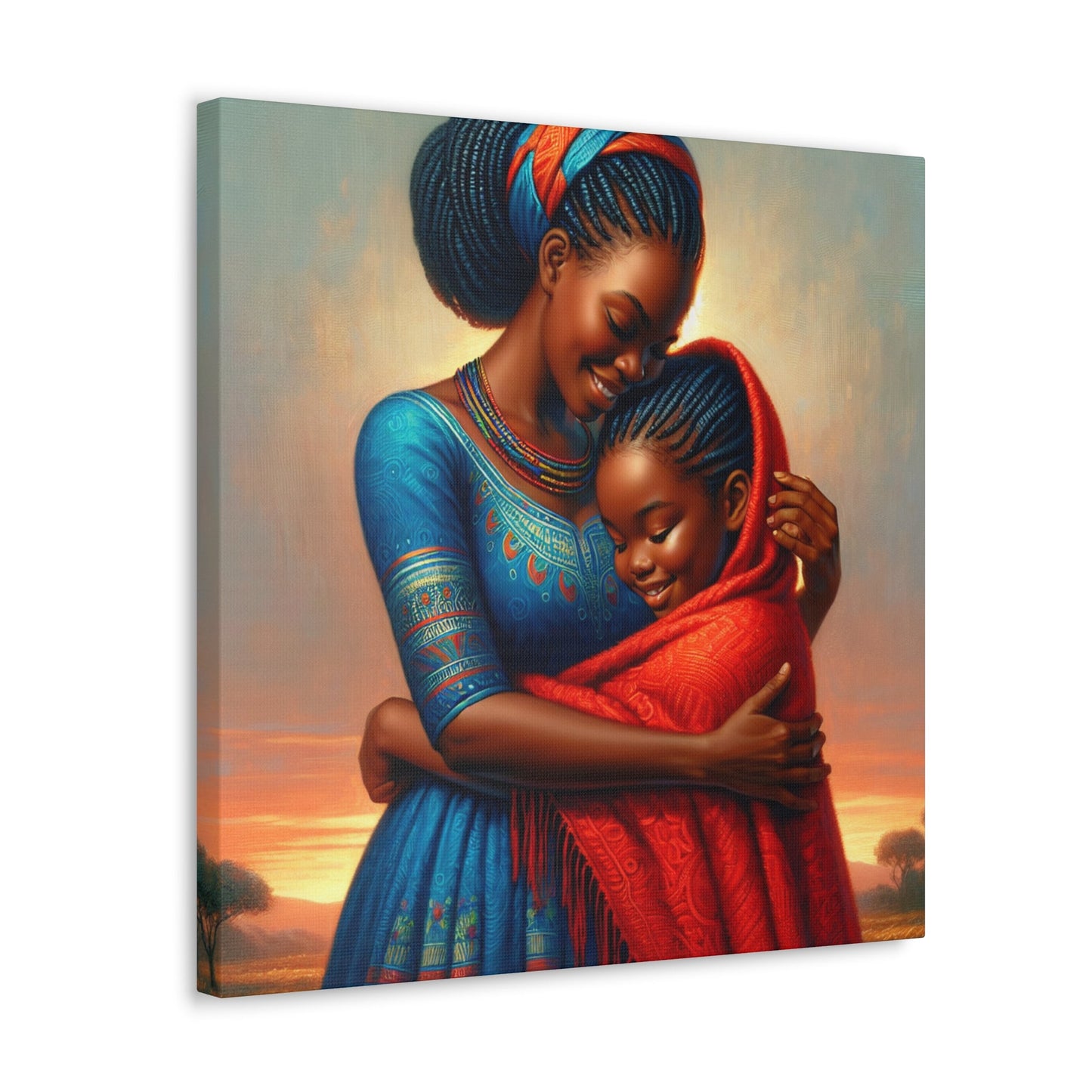 "African Heritage Embrace" - Canvas - Authentic4Us