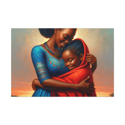 "African Heritage Embrace" - Canvas - Authentic4Us