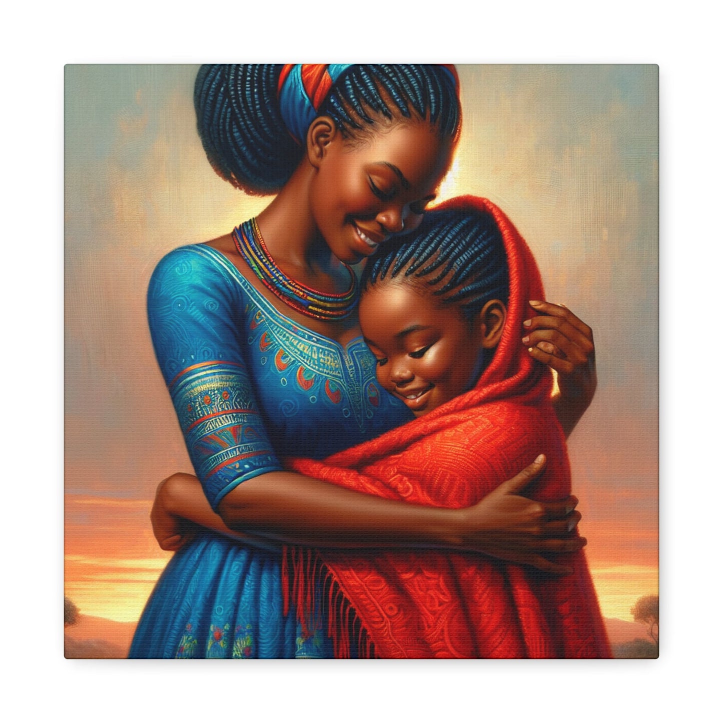 "African Heritage Embrace" - Canvas - Authentic4Us