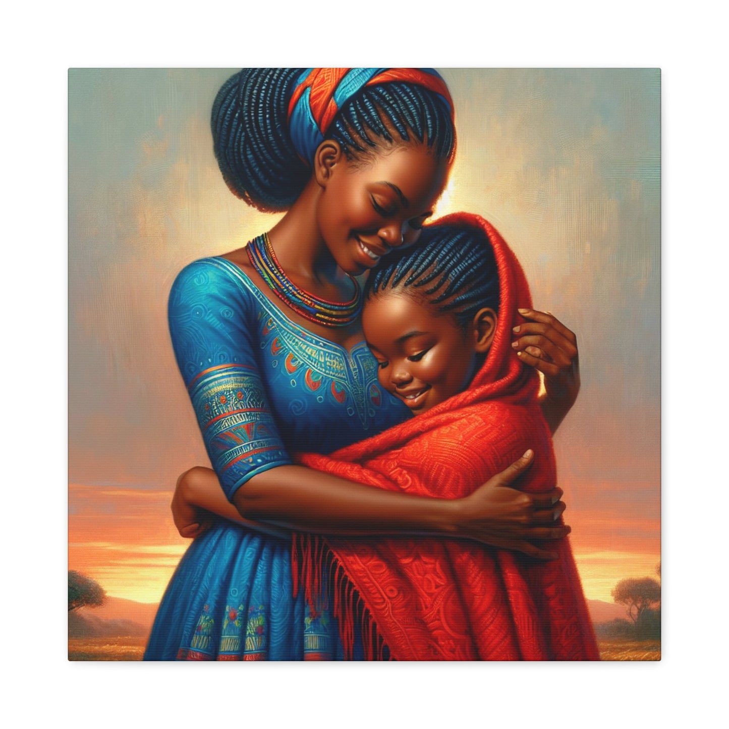 "African Heritage Embrace" - Canvas - Authentic4Us