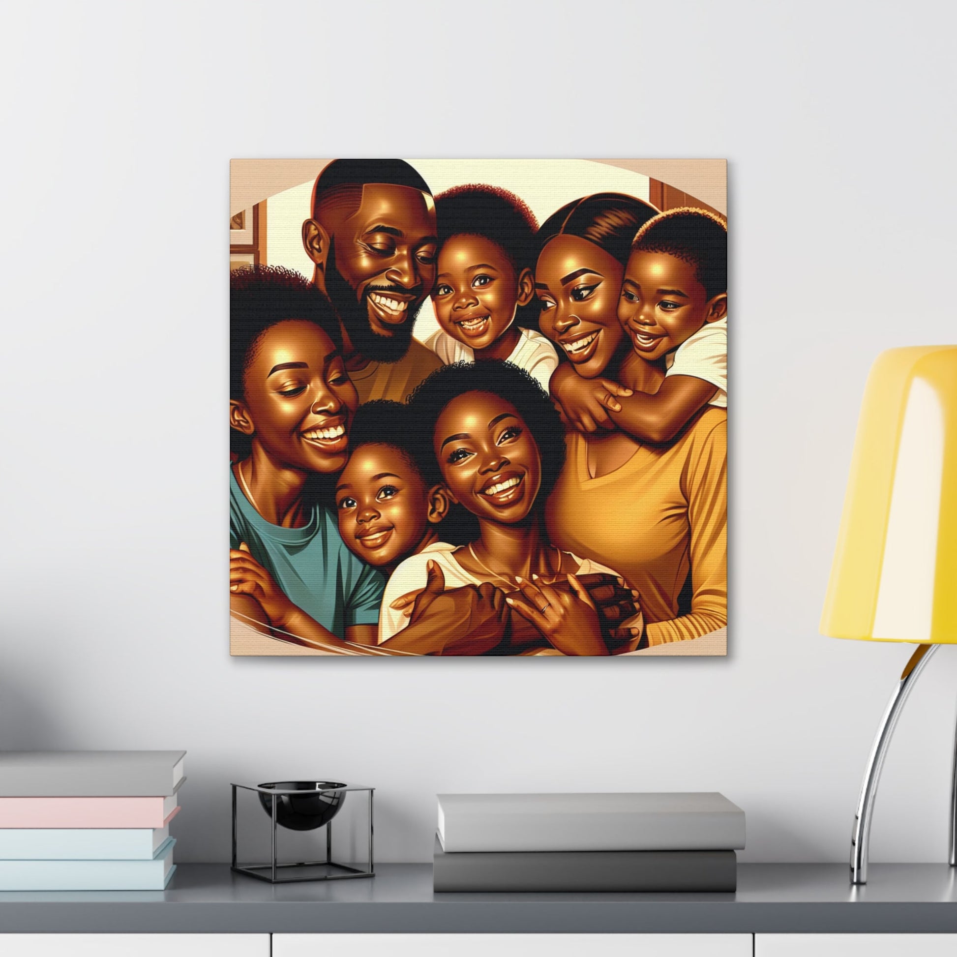 "African Joy: A Loving Family" - Canvas - Authentic4Us