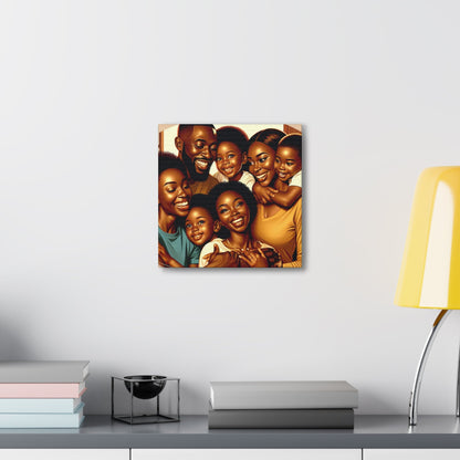 "African Joy: A Loving Family" - Canvas - Authentic4Us