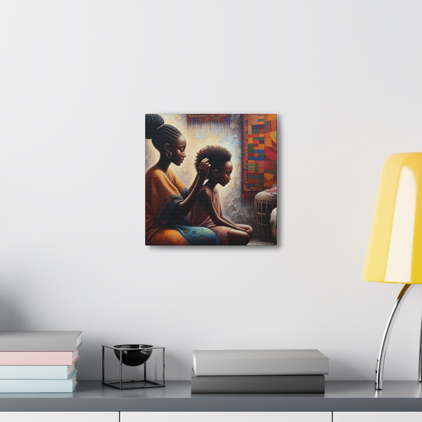 "African Serenity: Mother and Daughter" - Canvas - Authentic4Us