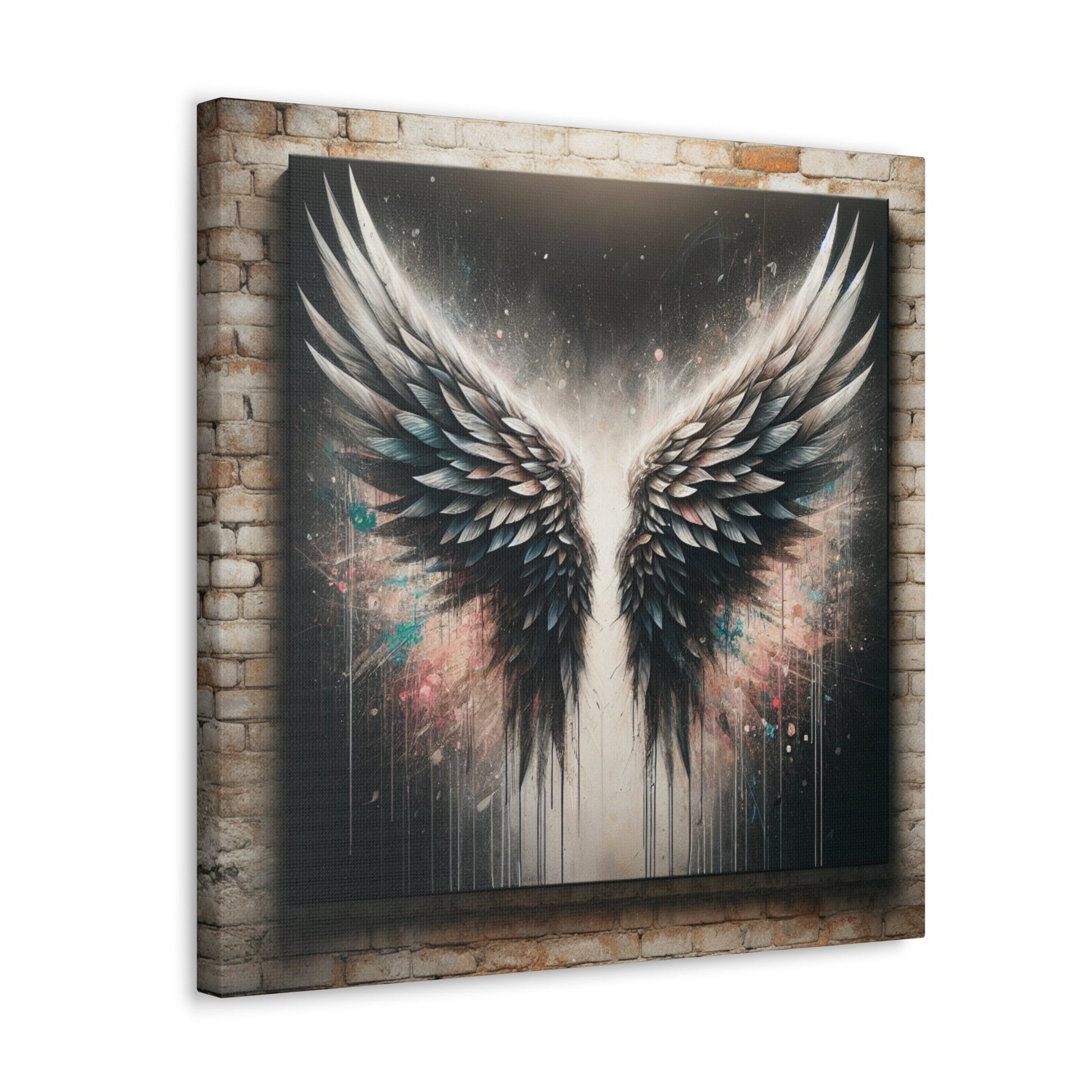 "Angelic Wings in Celestial Space" - Canvas - Authentic4Us