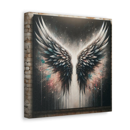 "Angelic Wings in Celestial Space" - Canvas - Authentic4Us