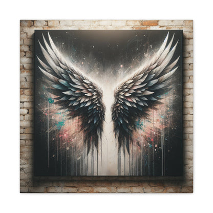 "Angelic Wings in Celestial Space" - Canvas - Authentic4Us