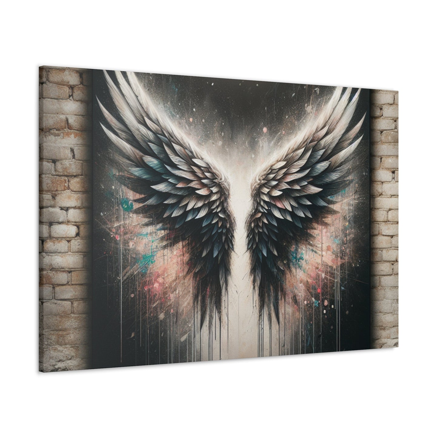 "Angelic Wings in Celestial Space" - Canvas - Authentic4Us