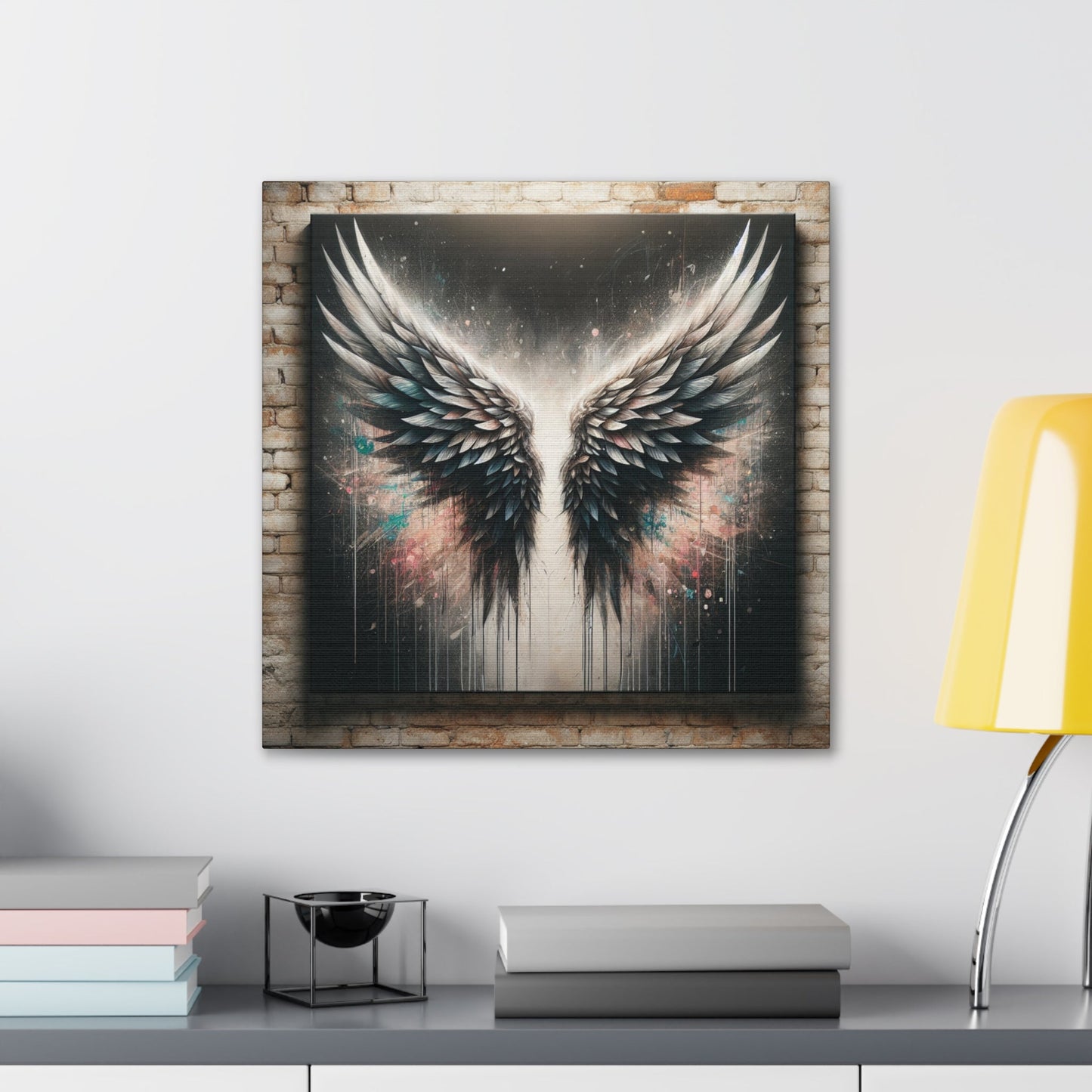 "Angelic Wings in Celestial Space" - Canvas - Authentic4Us