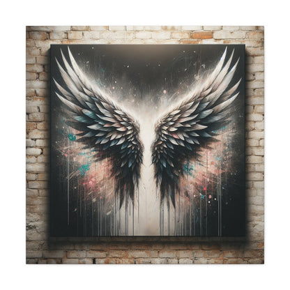 "Angelic Wings in Celestial Space" - Canvas - Authentic4Us