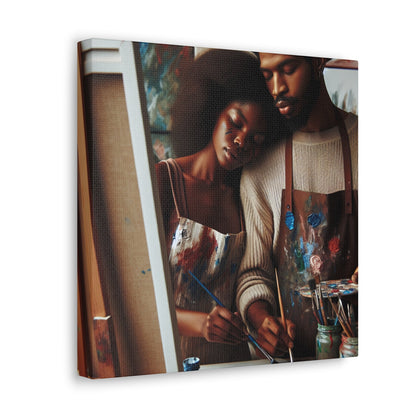 "Artistic Bliss: A Serene Studio" - Canvas - Authentic4Us