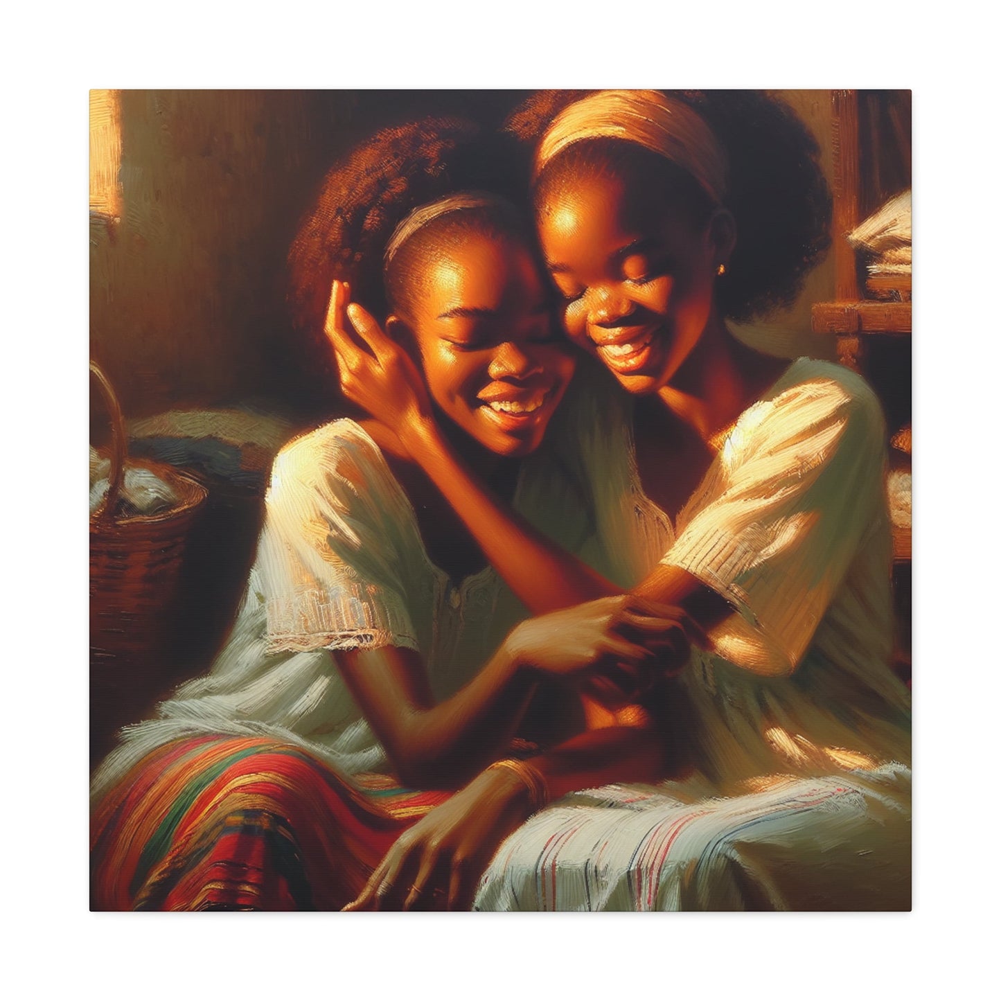 "Basket of Joyful Embrace" - Canvas - Authentic4Us