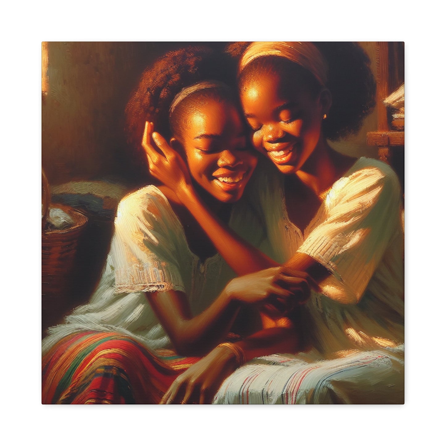 "Basket of Joyful Embrace" - Canvas - Authentic4Us