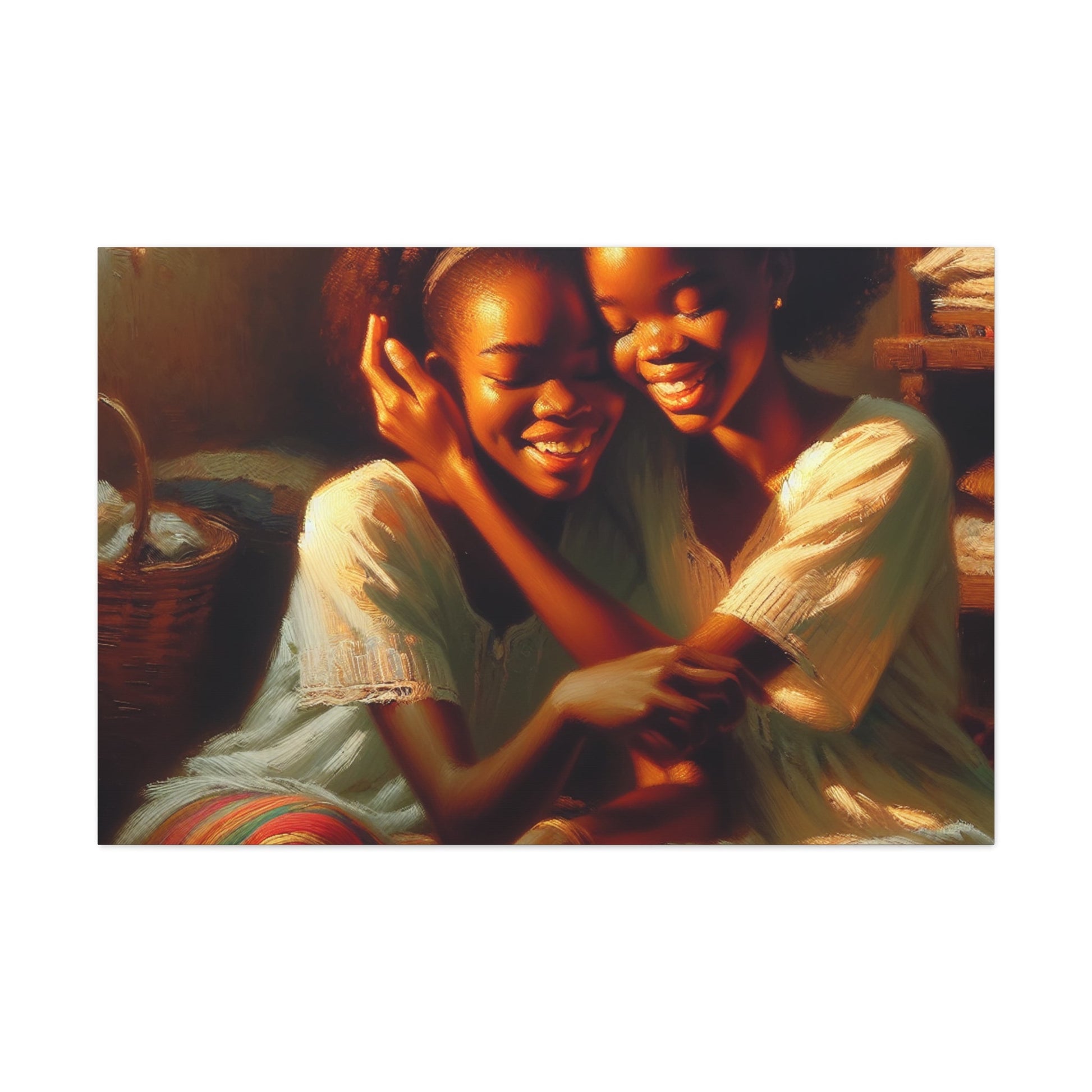 "Basket of Joyful Embrace" - Canvas - Authentic4Us