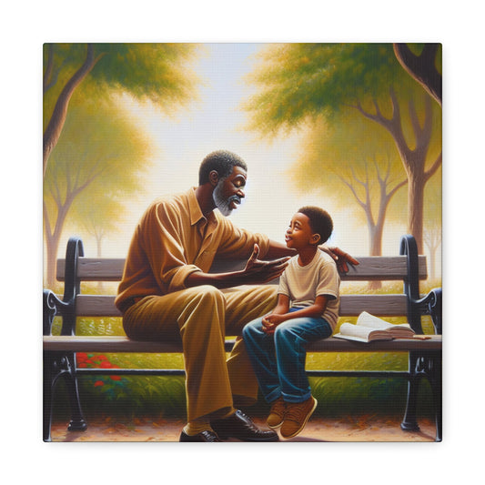 "Benevolent Conversations in the Park" - Canvas - Authentic4Us