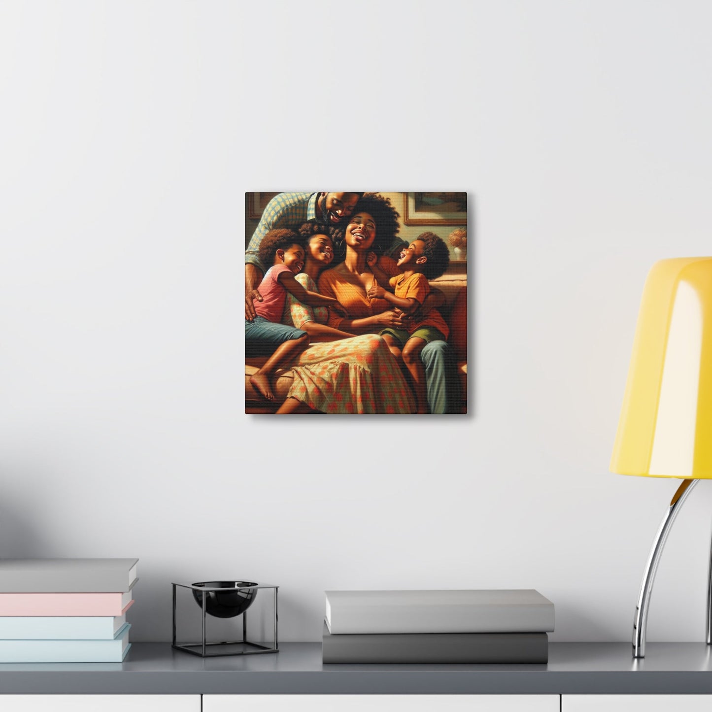 "Blissful Embrace: A Family's Joy" - Canvas - Authentic4Us