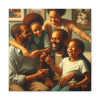 "Blissful Family Bonding Painting" - Canvas - Authentic4Us