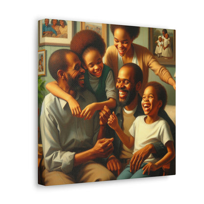 "Blissful Family Bonding Painting" - Canvas - Authentic4Us