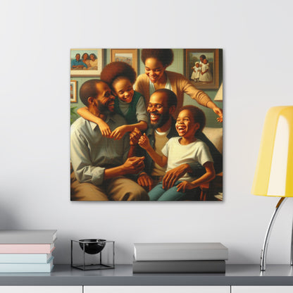 "Blissful Family Bonding Painting" - Canvas - Authentic4Us