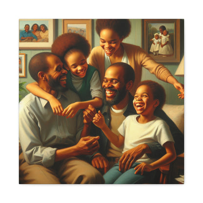 "Blissful Family Bonding Painting" - Canvas - Authentic4Us