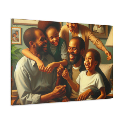 "Blissful Family Bonding Painting" - Canvas - Authentic4Us