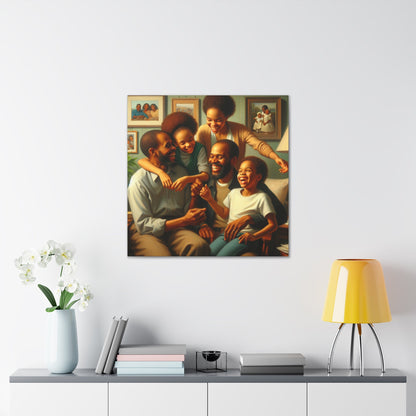 "Blissful Family Bonding Painting" - Canvas - Authentic4Us