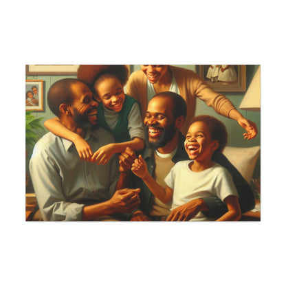 "Blissful Family Bonding Painting" - Canvas - Authentic4Us