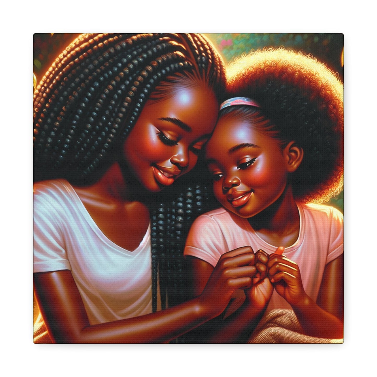 "Bond of Love: Mother-daughter Connection" - Canvas - Authentic4Us