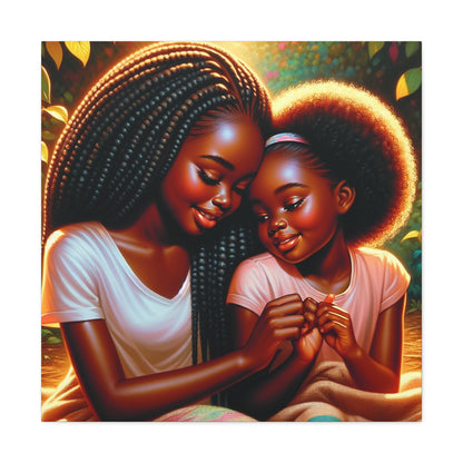 "Bond of Love: Mother-daughter Connection" - Canvas - Authentic4Us