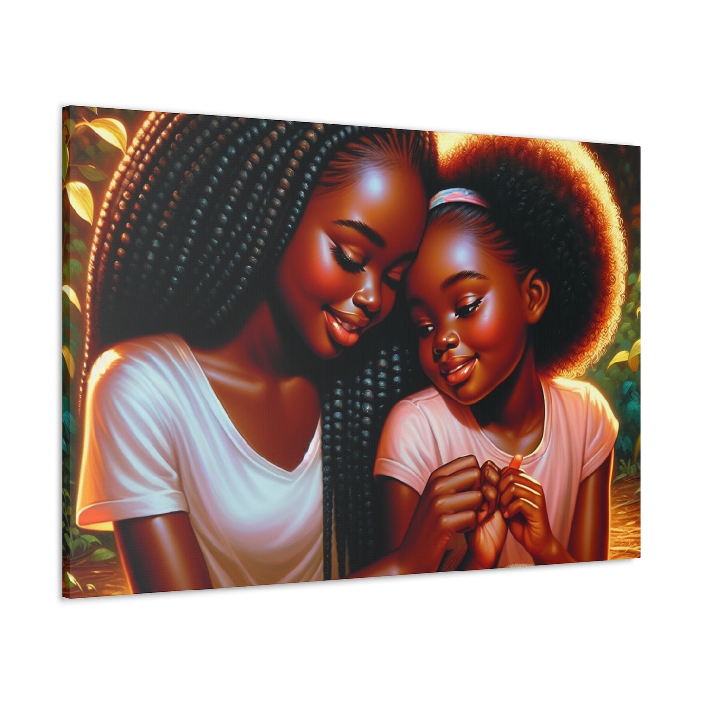 "Bond of Love: Mother-daughter Connection" - Canvas - Authentic4Us