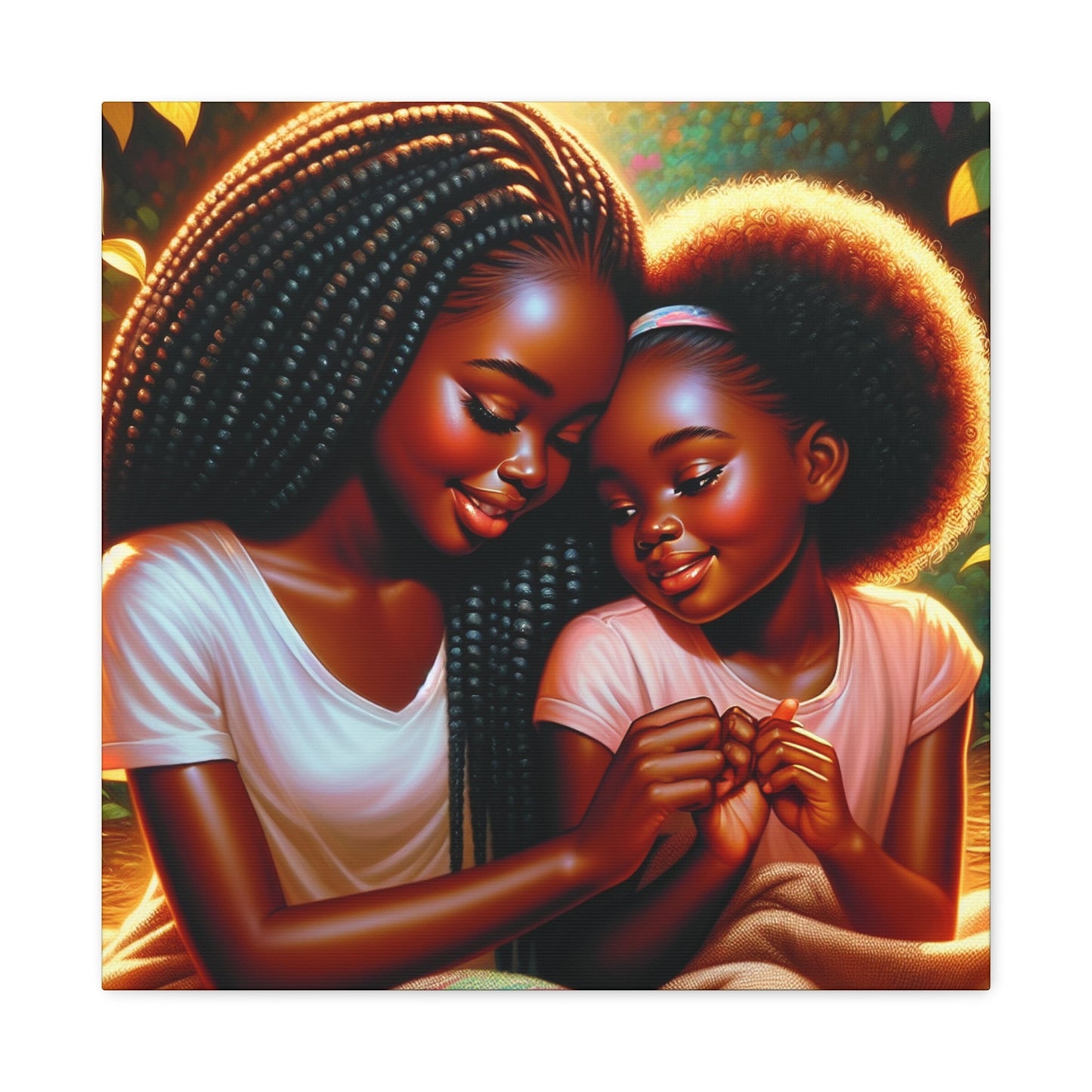 "Bond of Love: Mother-daughter Connection" - Canvas - Authentic4Us