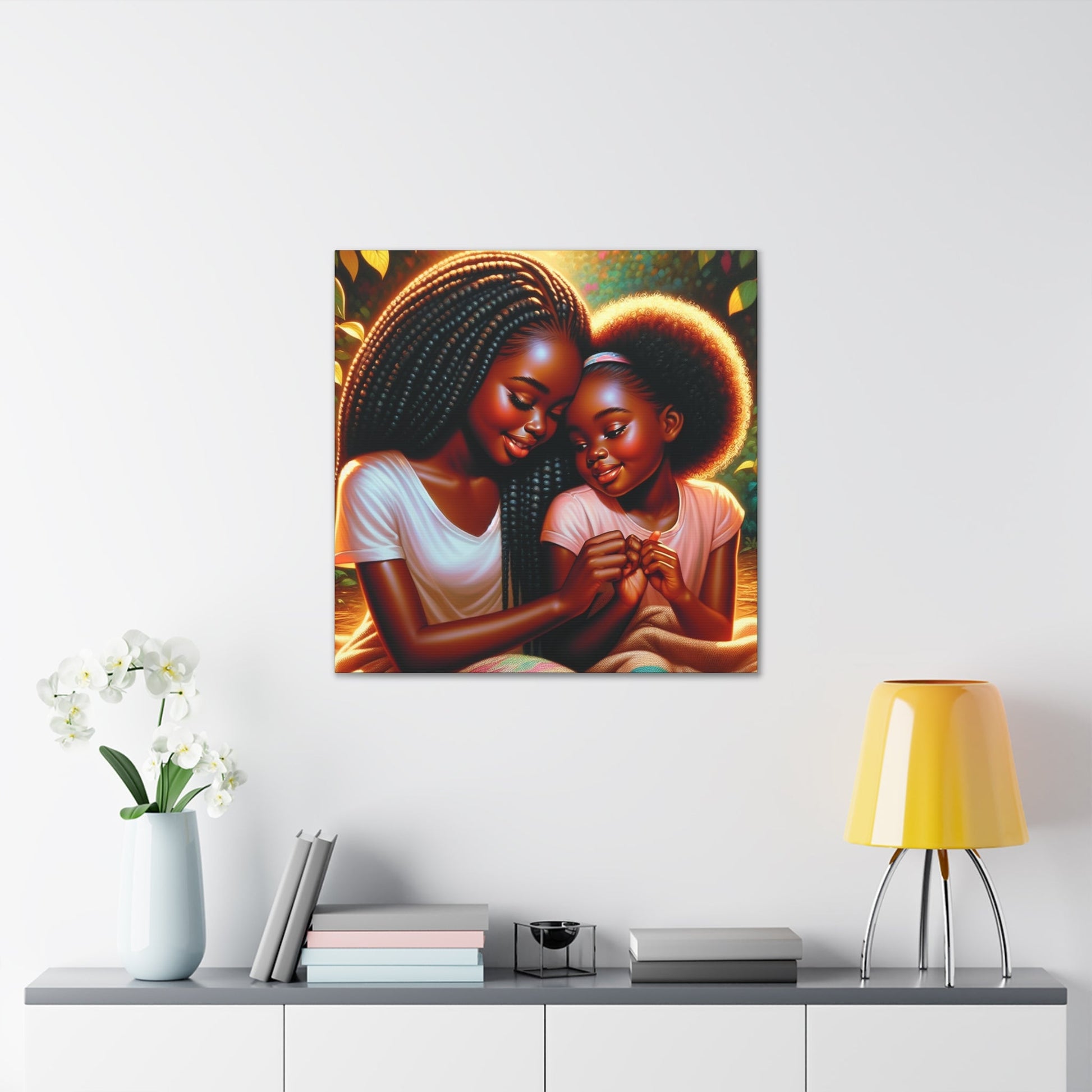 "Bond of Love: Mother-daughter Connection" - Canvas - Authentic4Us