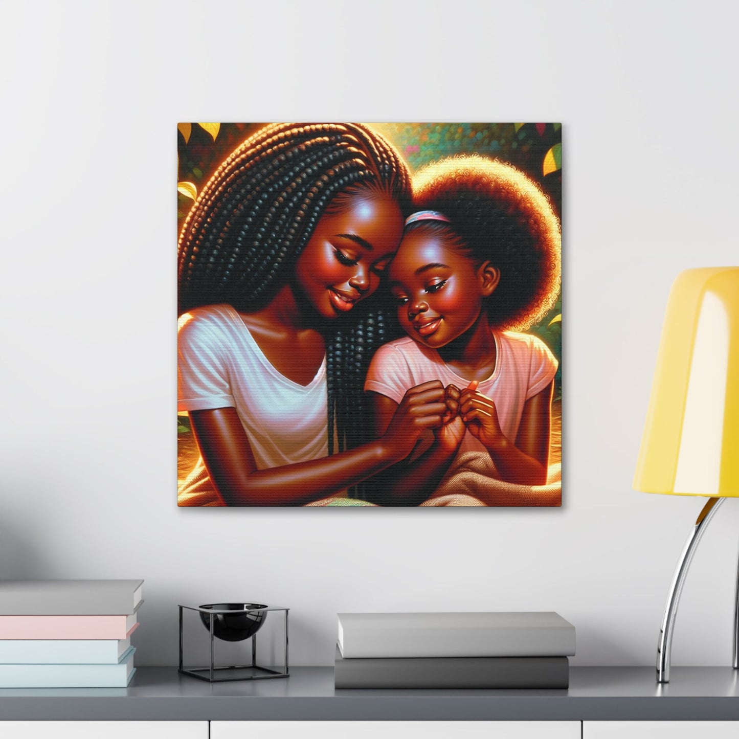 "Bond of Love: Mother-daughter Connection" - Canvas - Authentic4Us