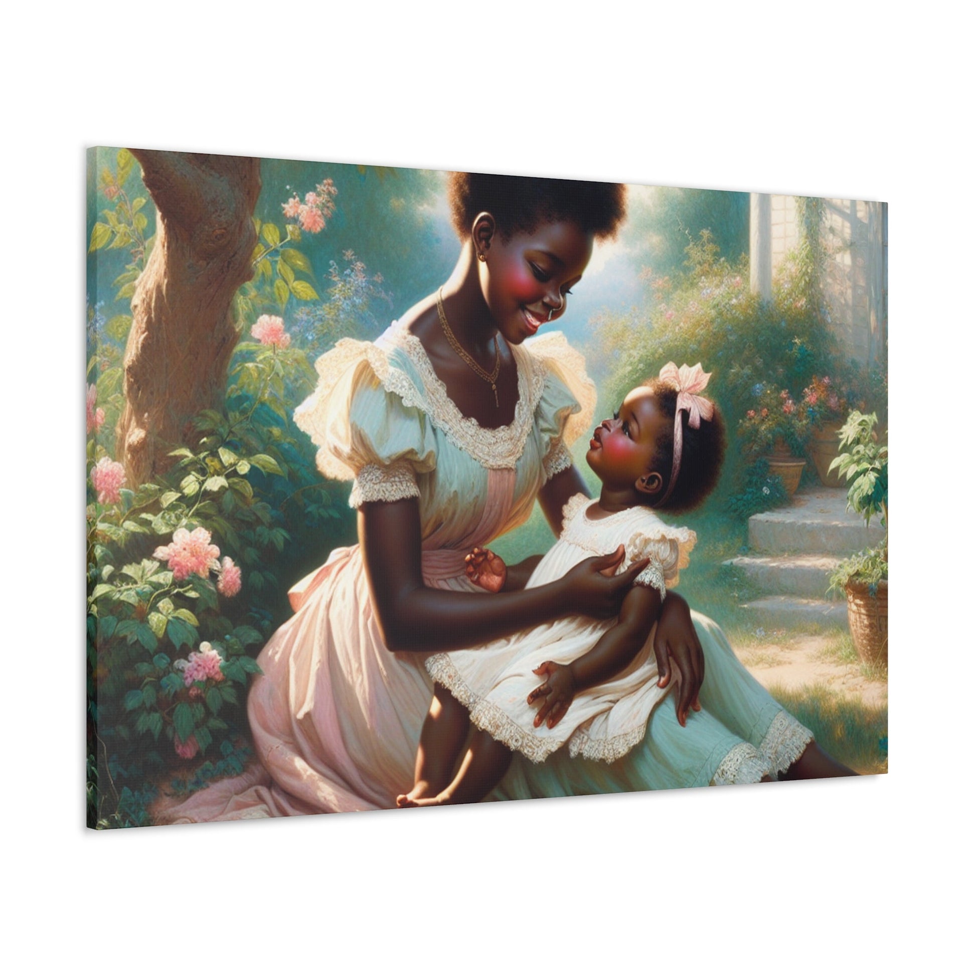 "Bonded Serenity: Garden Love" - Canvas - Authentic4Us