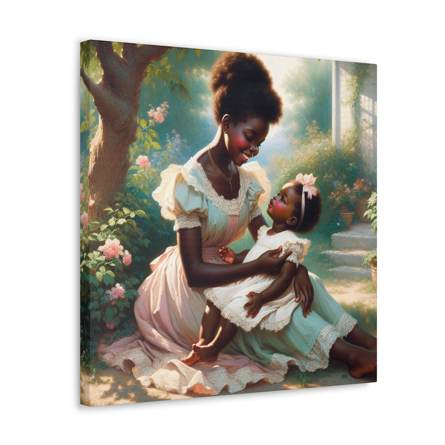 "Bonded Serenity: Garden Love" - Canvas - Authentic4Us