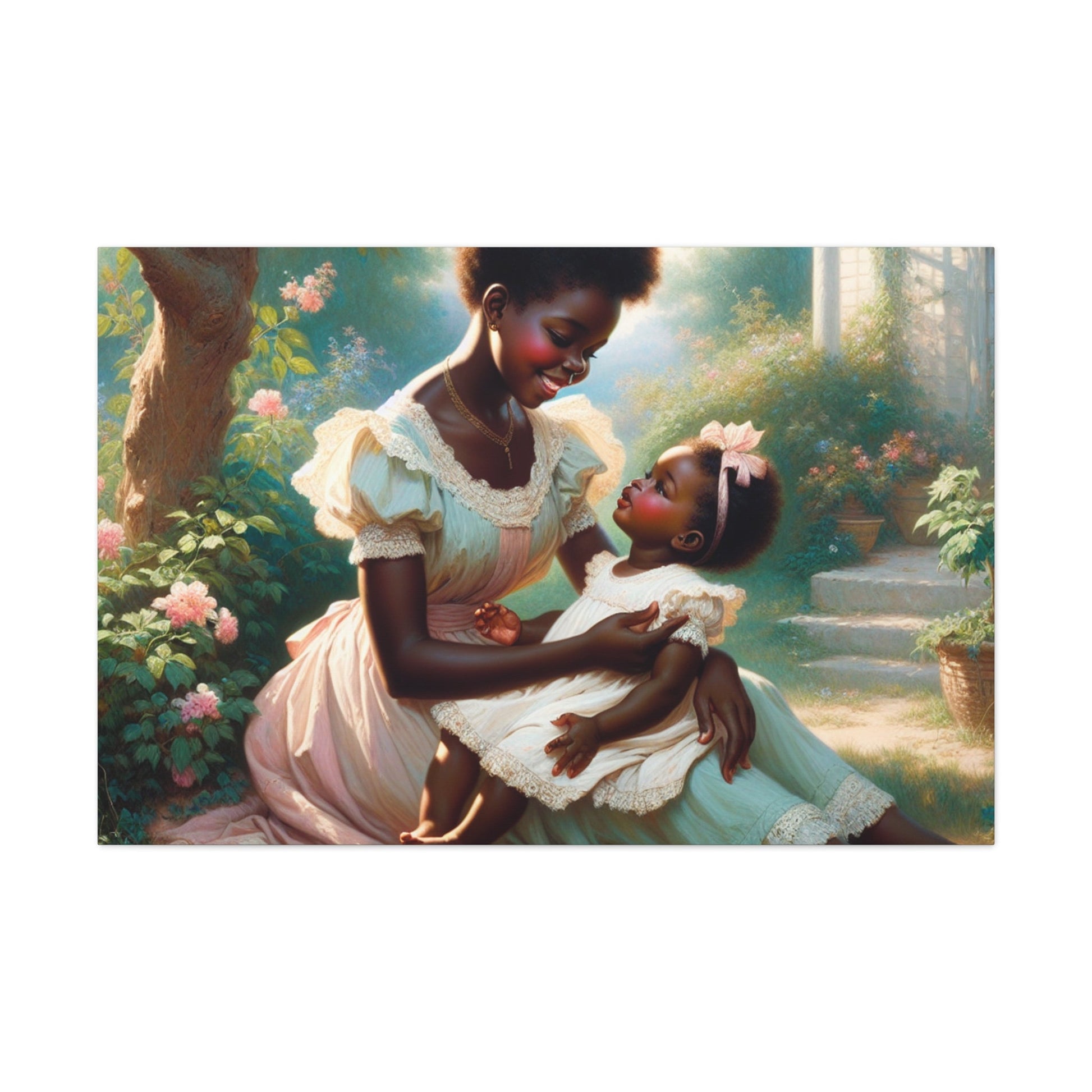 "Bonded Serenity: Garden Love" - Canvas - Authentic4Us