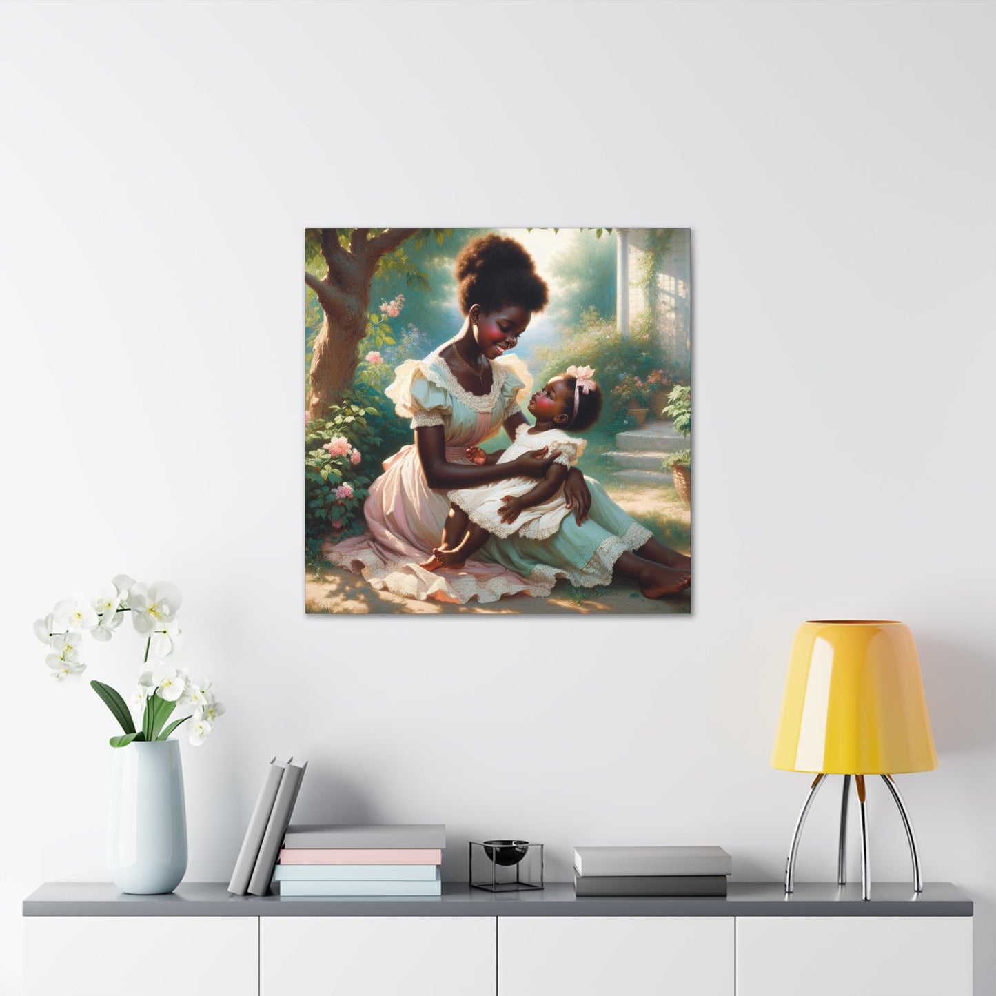 "Bonded Serenity: Garden Love" - Canvas - Authentic4Us